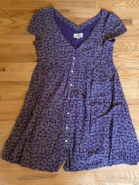 Denim & Supply Ralph Lauren Purple Paisley Button-Front Dress